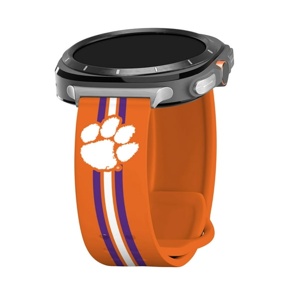 Clemson HD Watch Band for Samsung Galaxy Watch Ultra 47mm (Long Stripes)