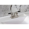 thumbnail image 4 of Kingston Brass KB8618CKL Kaiser Double-Handle 4" Centerset Bathroom Faucet with Pop-Up Drain, Brushed Nickel, 4 of 7
