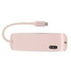 thumbnail image 4 of Estación de acoplamiento 8 en 1 multifunción 4K30Hz HD multipuerto USB 100M puerto de red USB C Hub adaptador rosa, 4 of 5