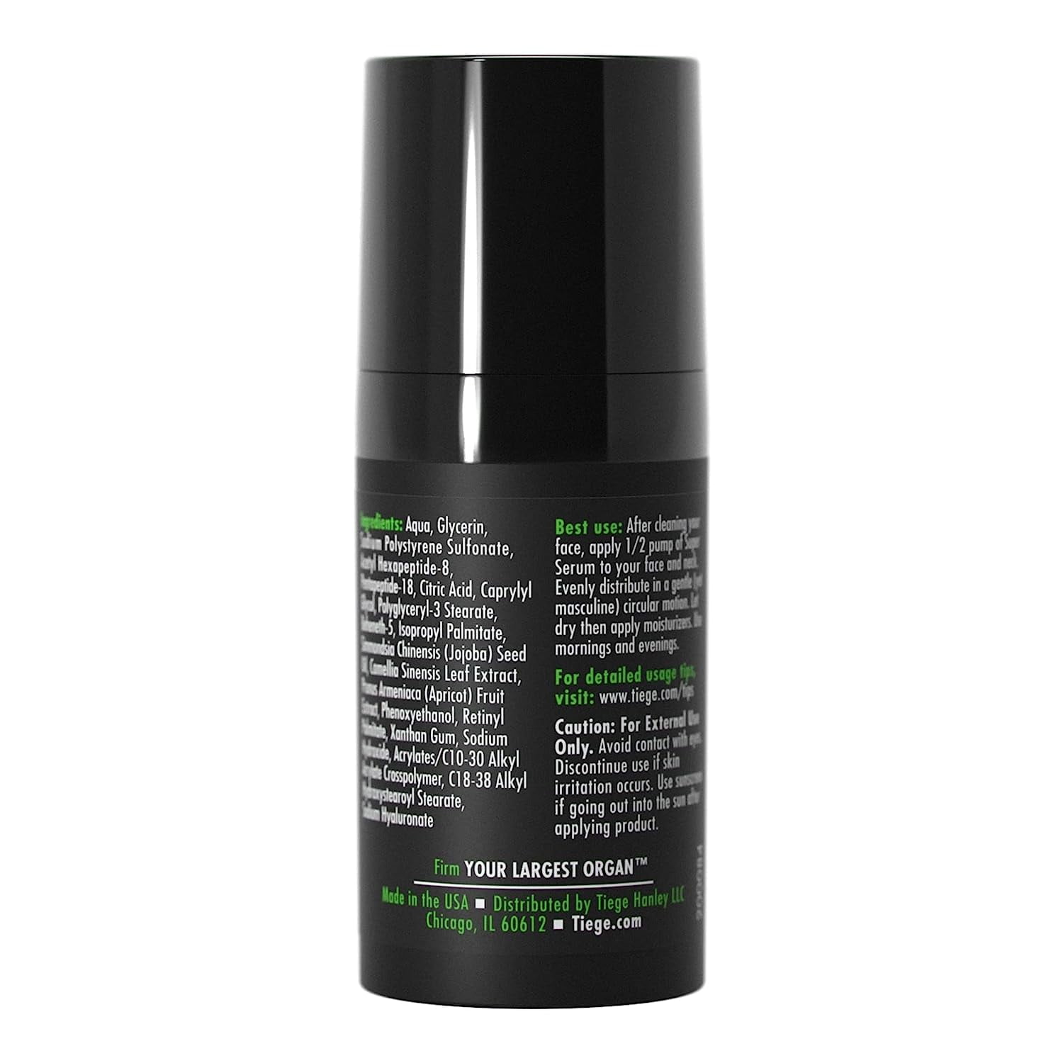 Tiege Hanley Men's Facial Firming Serum with Hyaluronate & Retinyl, 0.5 fl oz.