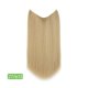 thumbnail image 1 of Nvzi Extensiones de cabello liso de una sola pieza, peluca de 35,5 cm de largo con diseño de hilo invisible, apta para cabello rizado o liso, peluca multifuncional para peinar, estilo 05, 1 pieza., 1 of 5