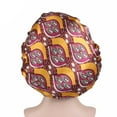 thumbnail image 2 of Women Satin Night Sleep Cap Hair Bonnet Hat Silk Head Cover Wide Elastic Band, 2 of 2