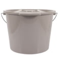 thumbnail image 1 of OULII Elder Care Chamber Pot With Lid Grey Plastic Convenient Urination 1Set, 1 of 6