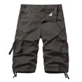 thumbnail image 3 of Pantalones cortos cargo multibolsillos de talla europea para hombre, talla 40, 3 of 4