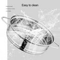 thumbnail image 6 of Washranp Stainless Steel Steaming Pot Cookware with Handle,Food Grade Anti-rust Easy to Use Convenient Cleaning Buns Upper Steamer Pot for Vegetable Dumpling Stock, 6 of 8