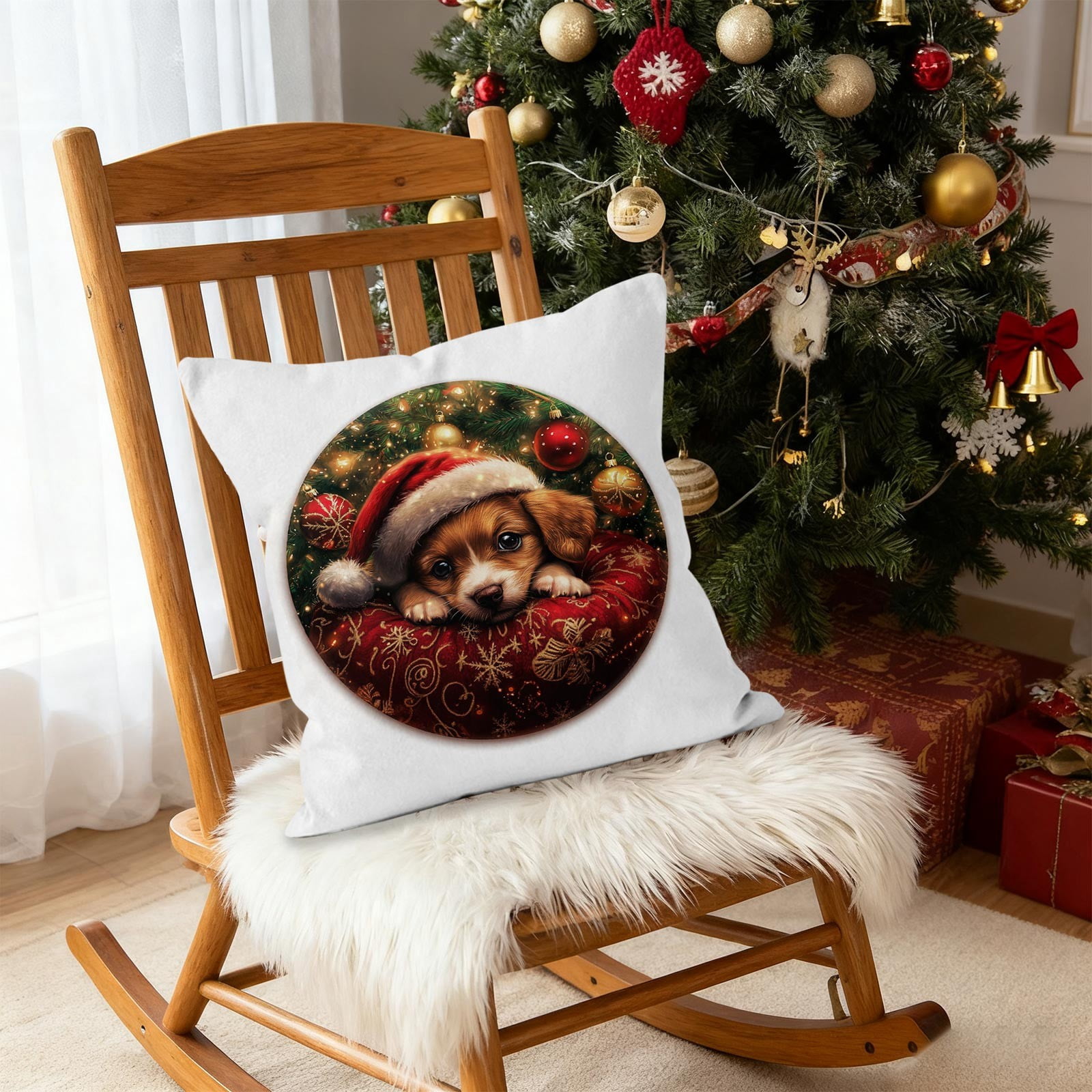 Falala Lot De 4 Housses De Coussin Motif Casse-Noisette - 40 X 40 Cm Falala Lot De 4 Housses De Coussin Motif Casse-Noisette - 40 X 40 Cm