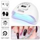 thumbnail image 2 of Lámpara para decoración de uñas, lámpara Led de 110w, secadora para decoración de uñas, lámpara ultravioleta, lámpara de manicura profesional con pantalla LCD de 4 temporizadores, 2 of 4