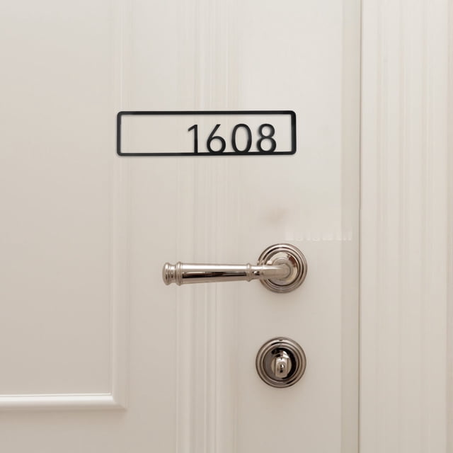 UPGRATOR Para En Puerta Negro Acrílico Elegante Uso En Oficina Y Buzones
