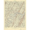 thumbnail image 3 of USGS 14x18 Black Modern Framed Museum Art Print Titled - Paw Paw Maryland West Virginia Pennsylvania Quad, 3 of 5