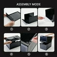 thumbnail image 5 of Plastic Shoe Box, 4/8/12x Stackable Black/ Clear Shoe Storage Box Sneaker Storage Bins Shoe Container Organizer for Women Men, 5 of 10