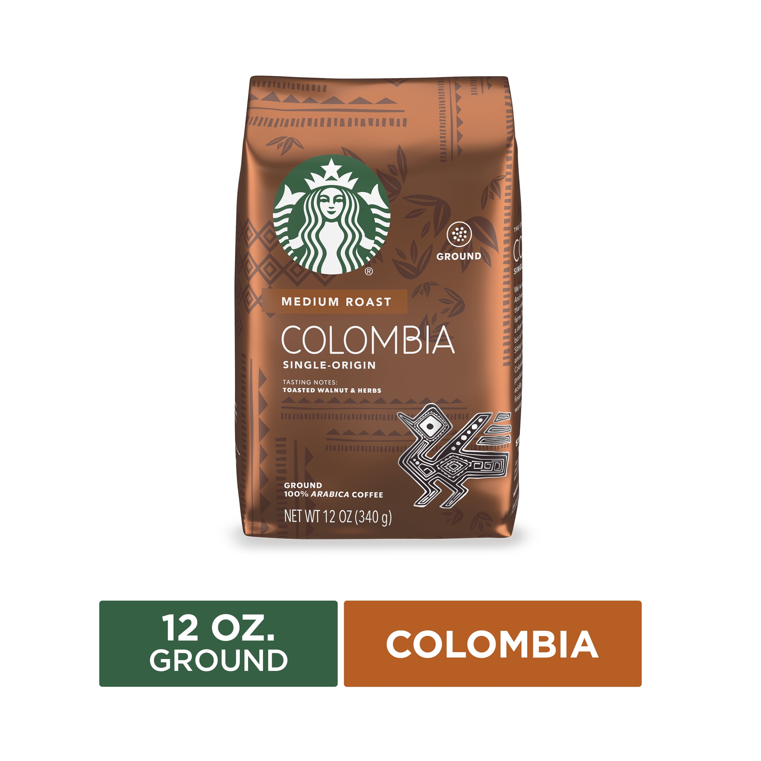 Starbucks Medium Roast Ground Coffee — Colombia — 100 Arabica — 1 bag