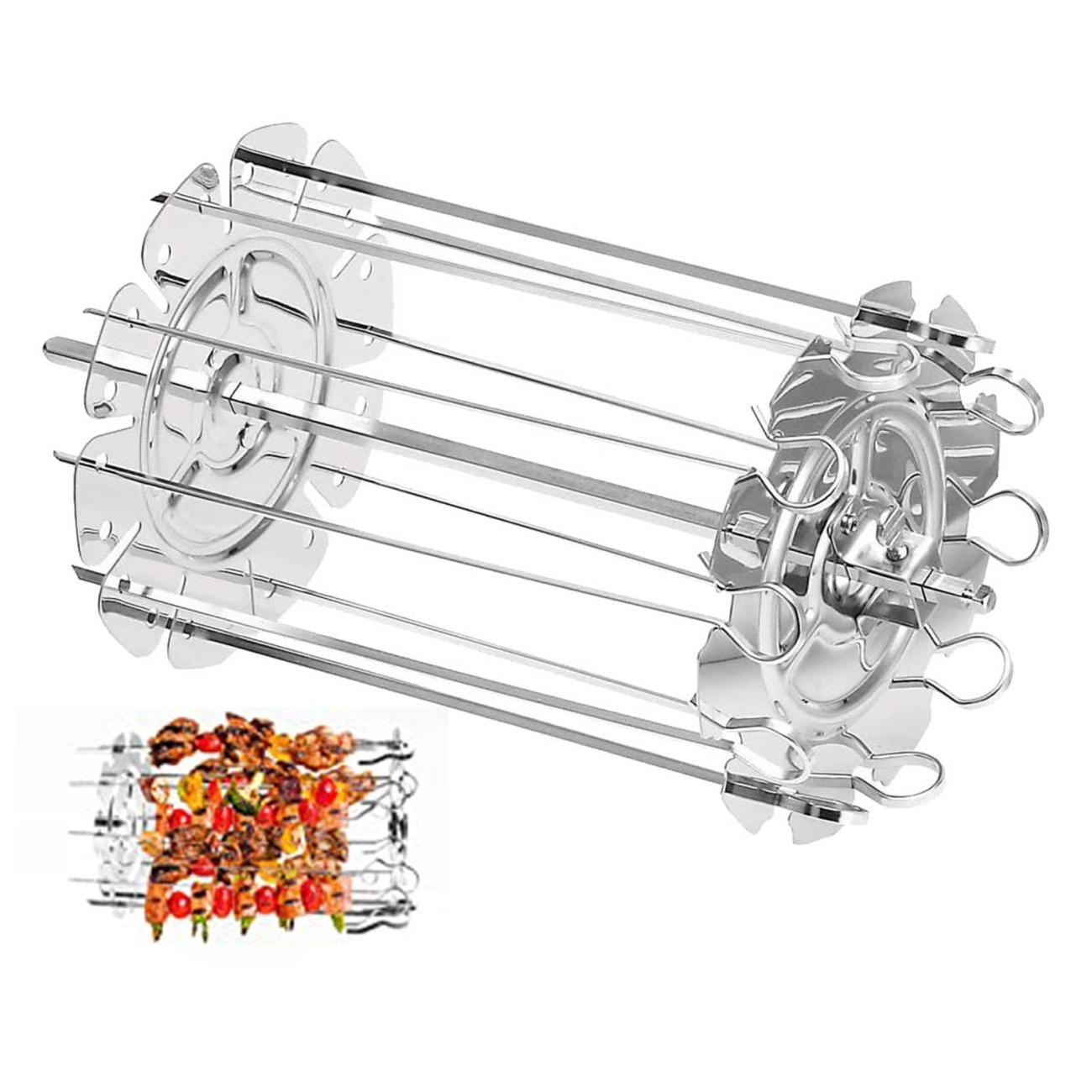 Kebab Grill Rotating Skewers Automatic 360 Degree Rotation Skewers