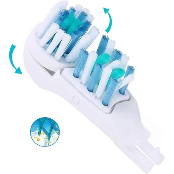 12Pcs Dual Replacement Toothbrush Electric Brush Heads ToothBrush Heads Oral b For Oral-B 3733 4732 4734
