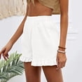 thumbnail image 5 of Ketyyh-chn99 Shorts Women Beach Shorts for Women High Waist Shorts Casual with Pocket White,2XL, 5 of 5