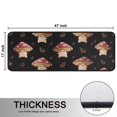 thumbnail image 5 of Kitchen Rugs Sets Of 2,Red Mushroom Cartoon Black Pattern Anti Fatigue Kitchen Mat Rugs Non Slip Washable,Decorative Kitchen Floor Mats for Kitchen,Sink,Laundry,17"x47"+17"x47", 5 of 5