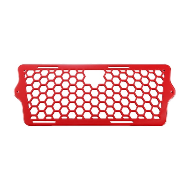 Center Grille Honeycomb Mesh Decoración de alto rendimiento, reemplazar directamente, instalación fácil para Sl R Le Slr S Rojo