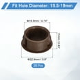 thumbnail image 2 of Uxcell 28pack 19mm(3/4")" Nylon Hole Plugs, Flush Type Panel Round Snap In Fastener Knockout Plugs, Brown, 2 of 6
