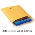 thumbnail image 2 of Fosmon 50 #0 6.5 x 10 Kraft Bubble Mailer Padded Envelope Fit CD DVD Extra Wide, 2 of 6