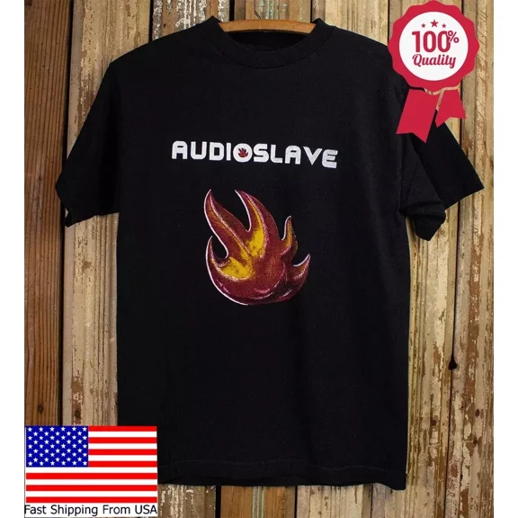 VINTAGE Audioslave Band Concert T- Shirt 2002 Black Mens Size S-5XL Cotton