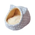 thumbnail image 3 of Nido para gatos semicerrado, cama para gatos, cueva con cojín lavable extraíble, caseta acogedora para gatitos, , tienda de campaña para gatos y Estrellas Grises Pequeñas Yinane Camas para gatos, 3 of 8