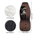 thumbnail image 7 of XYZCANDO Wild Pig Car Seat Covers 2 Pcs Car Seat Cover Protector Front Seats Removable Automotive Accessories Easy Installation Universal Fit for Most Cars SUVs and Sedans, 7 of 7