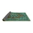 thumbnail image 2 of Ahgly Company Indoor Rectangle Medallion Turquoise Blue Traditional Area Rugs, 2' x 3', 2 of 4