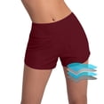 thumbnail image 2 of Xdegoge Womens Board Shorts High Waisted Boyshorts Swim Bottoms Smooth Quick Dry Fabric Solid Pattern Flattering Modest Water Sports Wear, 2 of 5