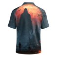 thumbnail image 3 of Mfakffe Halloween Men Polo Shirts Casual Short Sleeve Funny Halloween Graphic Golf Tshirts Summer Big and Tall Collared Tops Office Cotton Tees (Red, L), 3 of 5