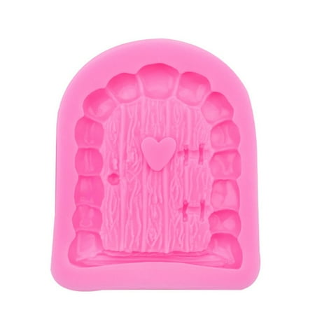 

Door Window Silicone Mold Fairy House Door Baking Mold Cake Decorating Tools for Chocolate Candy Ice Cube