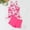 Pink, variant on HOMBOM Swimsuit for Women Swimwear Modest Two Piece Pink High Waisted Boyshorts Ladies Bathing Suit,Tropical Floral,XL