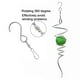 thumbnail image 5 of Wind Spinner Sala de estar Bola de cristal Espiral Carillón de viento Dormitorio Decoración colgante de acero inoxidable, Verde Inevent HA004052-03B, 5 of 6