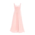 thumbnail image 3 of TSSOE Kids Big Girls Long Bridesmaid Dress Juniors Formal Wedding Pageant Party Prom Maxi Gowns Pearl Pink 16, 3 of 7