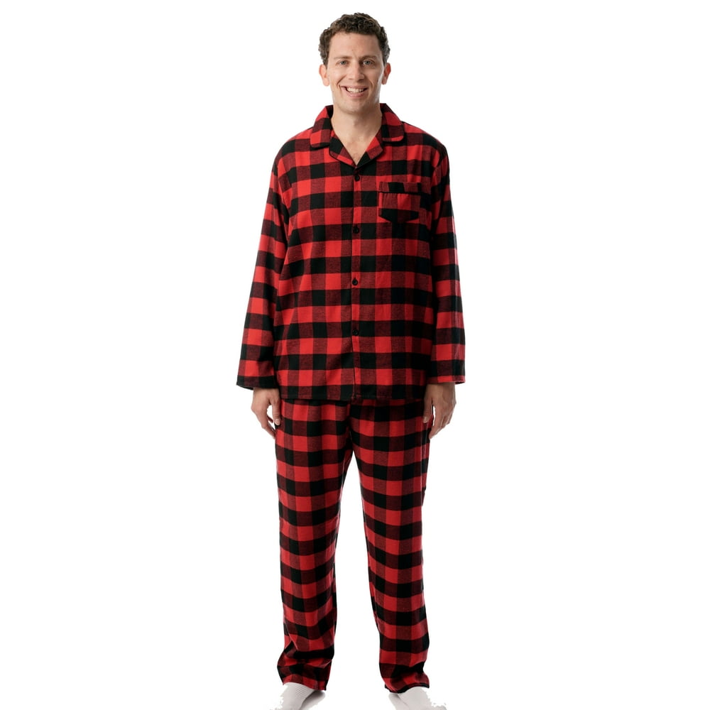 men's buffalo plaid jogger pajamas