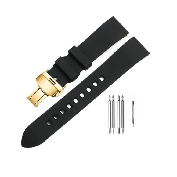 Correa de reloj de silicona Fernando Pulsera clásica Cierre de mariposa Deportes 20MM