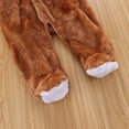 thumbnail image 3 of PatPat Newborn Bear Warmer Snowsuit Cotton Fleece Hooded Romper Jumpsuit for Baby Girls Boys, 3 of 8