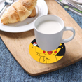 thumbnail image 4 of Car Cup holder Coaster Absorbent Cute Funny Fun Kawaii Cartoon Character Design Rubber, 4 of 5