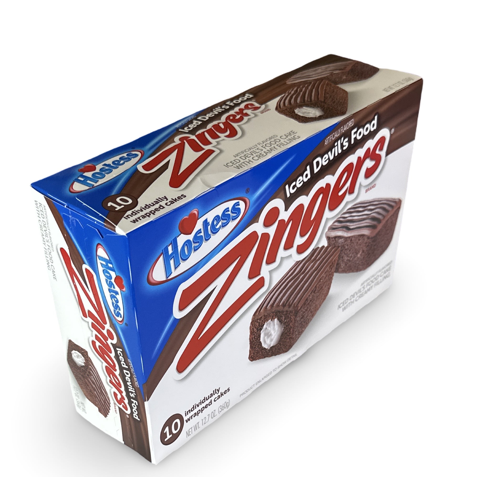 Hostess Iced Devil's Food Zingers Snack Cakes | Chocolate