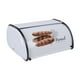 thumbnail image 2 of con tapa enrollable y forma de tambor de metal, soporte para almacenar pan para cafetería, 2 of 9