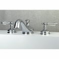 thumbnail image 2 of Kingston Brass KS3331WLL Wilshire Two-Handle Deck Mount Roman Tub Faucet, Polished Chrome, 2 of 5