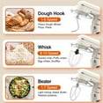 thumbnail image 3 of CEBORY 3-IN-1 Stand Mixer, 6.5 QT Tilt-Head 10-Speed Food Mixer, Kitchen Electric Mixer with Dough Hook, Beater, Whisk, Bowl for Most Home Cooks, 3 of 7