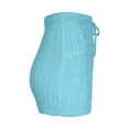 thumbnail image 5 of Gzhioc Women’s Casual Knitted Short Skirt Fashion Solid Color Elastic Tie-up High Waist Skinny Skirt, 5 of 9