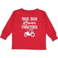 thumbnail image 3 of Inktastic Farming This Boy Loves Tractors Boys Long Sleeve Toddler T-Shirt, 3 of 5