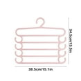 thumbnail image 3 of Pants Hangers with Clips, Space Saving Hanging Closet Organizer-5 Tiers Skirt Hangers with 360° Swivel Hook, Closet Organizer-Clothes Hangers, 3 of 6