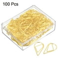 thumbnail image 3 of Paper Clips Drop-Shaped with Box 1.3 Inch Gold Tone for Organize Office Home, Pack of 100, 3 of 5