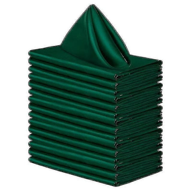 Washable Cotton Blend Dinner Napkins 12-Pack, Reusable Table Napkins for Restaurants, Weddings & Home