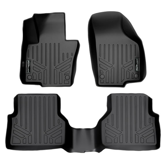 SMARTLINER 2 Rows Custom Fit Floor Liners Compatible with 2017 - 2018 Volkswagen Tiguan Limited (Gasoline)