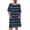 Blue Stripe, variant on Ekouaer Sleep Shirts for Women Nightgown Short Sleeves T shirt Night Dress Round Neck Womans Nightgown with Pocket