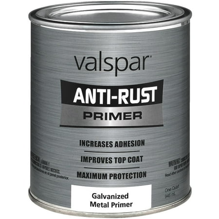 Valspar 21850 Metal Primer, 1 qt Pail, Liquid, White