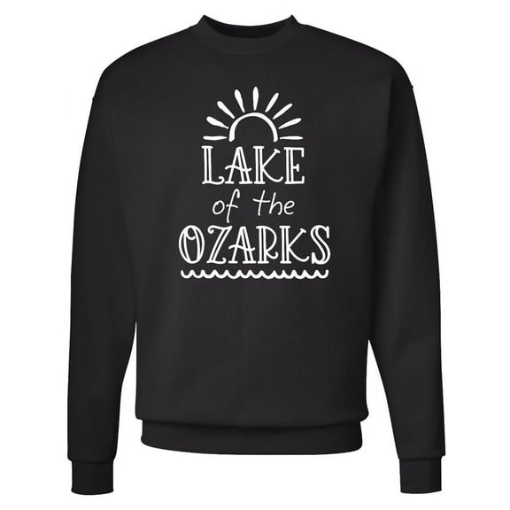 Inktastic Lake of the Ozarks Sun and Lake Adult Sweatshirt