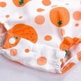 thumbnail image 6 of Rhuody Baby Girl Clothes 6-12 Months Round Neck Bodysuit Flower Fruit Print Sleeveless Romper Leisure Spring Summer Casual Daily Wears Orange, 6 of 7